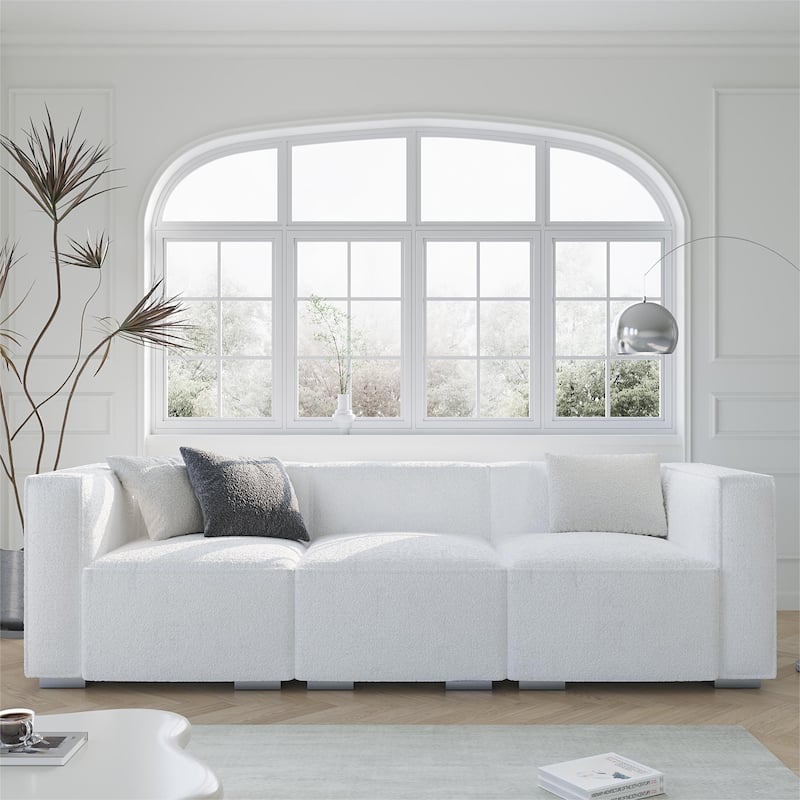 Wayna 3-seater sofa, sofa with solid wood frame, Living Room Sofa - 31.5"*97"*7"
