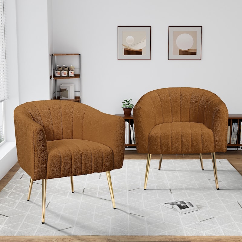 Ouyessir Oversized Modern Upholstered Accent Chair with Tufted Back