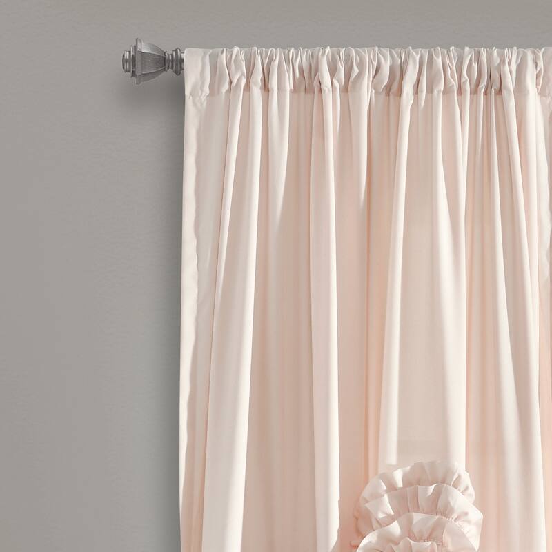 Silver Orchid Ince Flora Curtain Panel
