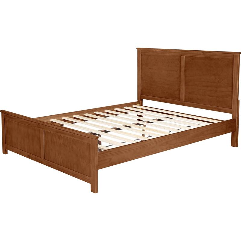 Winston Wooden Platform Bed with Paneled Headboard On Sale Bed Bath