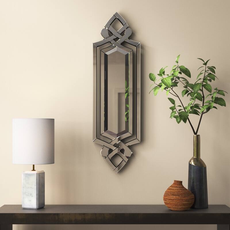 Allan Andrews Decorative Allure Accent Wall Mirror - Mirrored - 48" H x 14" W
