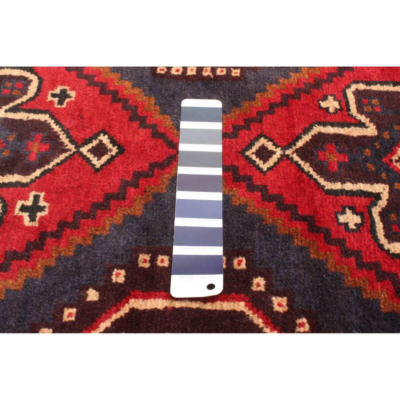 ECARPETGALLERY Hand-knotted Teimani Dark Navy Wool Rug - 3'4 x 5'7