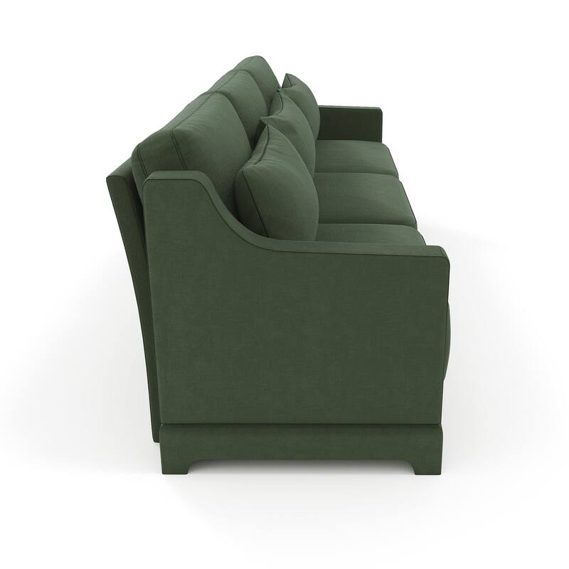 105.9″ Chenille 4-Seater Sofa with Wooden Base & High-Resilience Sponge