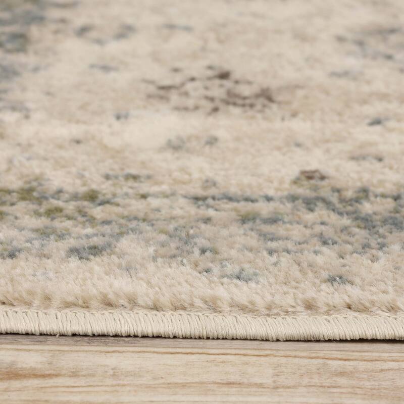 Superior Vintage Oriental Floral Polypropylene Indoor Area Rug