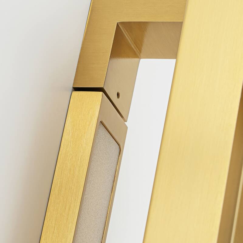 23.6" W Mid-Century Modern Gold Linear Design Adjustable Rotatable Intergrated LED Bathroom Vanity Light