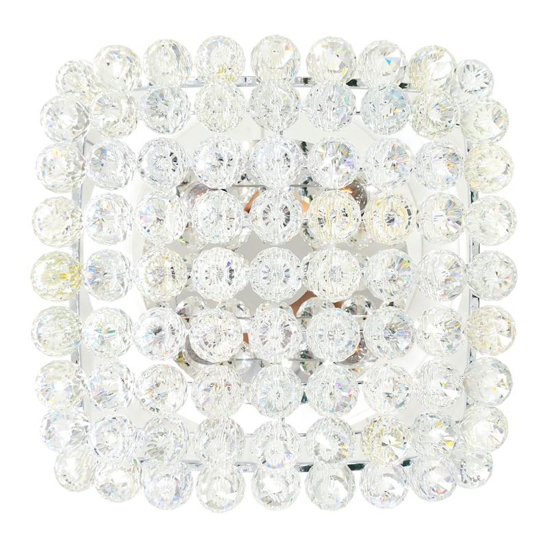 Queen 4 Light Flush Mount With Chrome Finish
