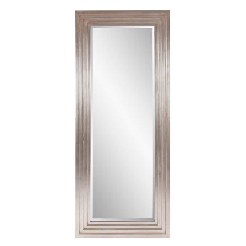 Allan Andrews Delano Oversized Rectangle Leaner and Wall Mirror - Champagne/Silver