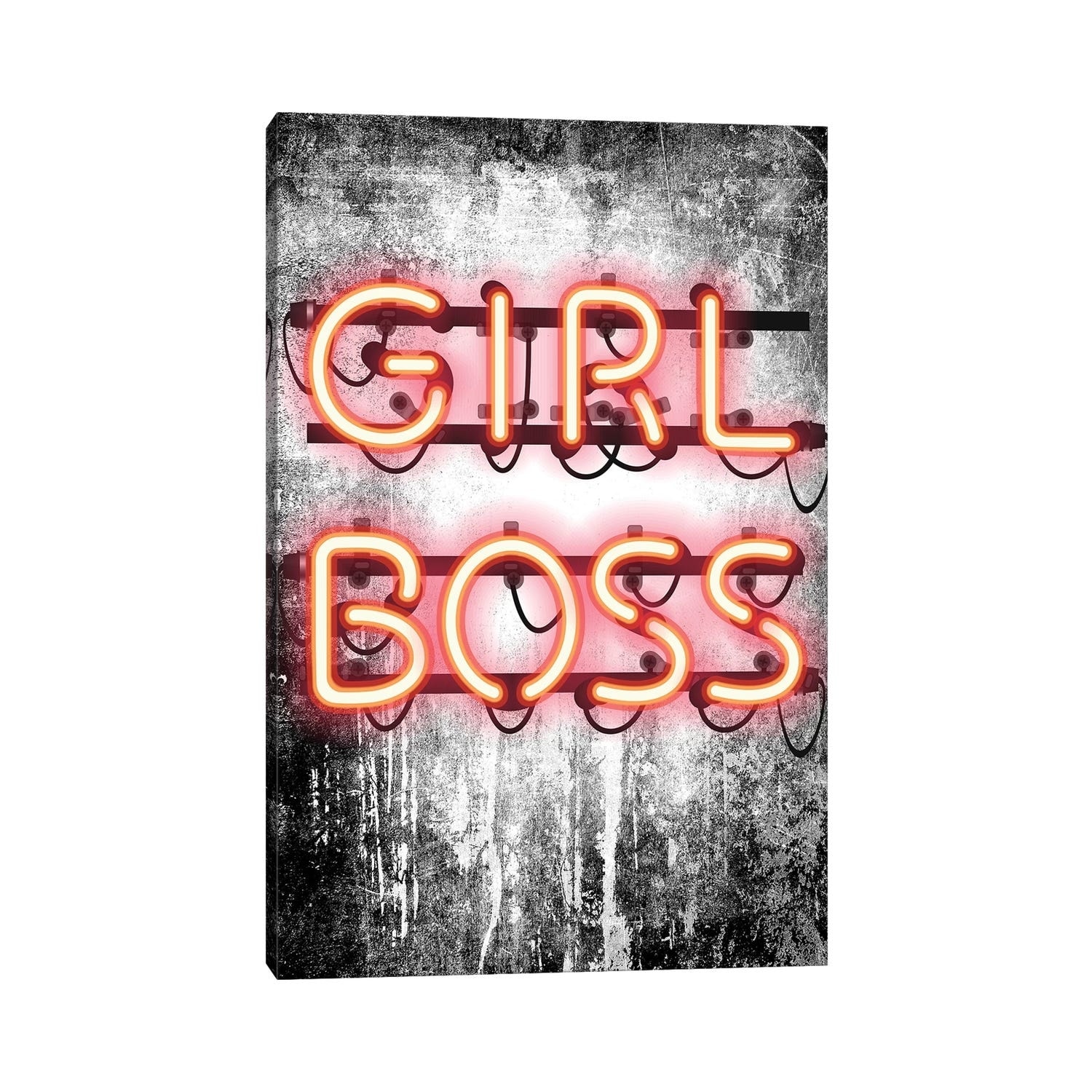 iCanvas "Girl Boss Neon Sign" by Amanda Greenwood Canvas Print