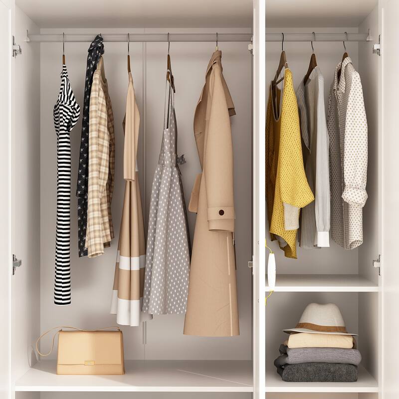 Kerrogee Grand Wardrobe/Armoire/Closet , 47.2" W x 69.7" H x 18.3" D