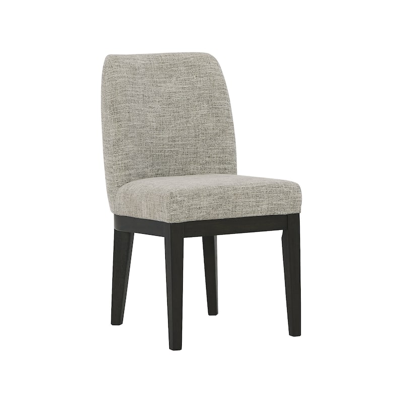 Burkhaus Dark Brown Dining Upholstered Side Chair, Set of 2 - 20.5" W x 24" D x 35.5" H