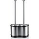 preview thumbnail 2 of 8, ToiletTree Products Modern Deluxe Freestanding Toilet Brush and Plunger Combo (Stainless Steel, Brush and Plunger Combo Set)