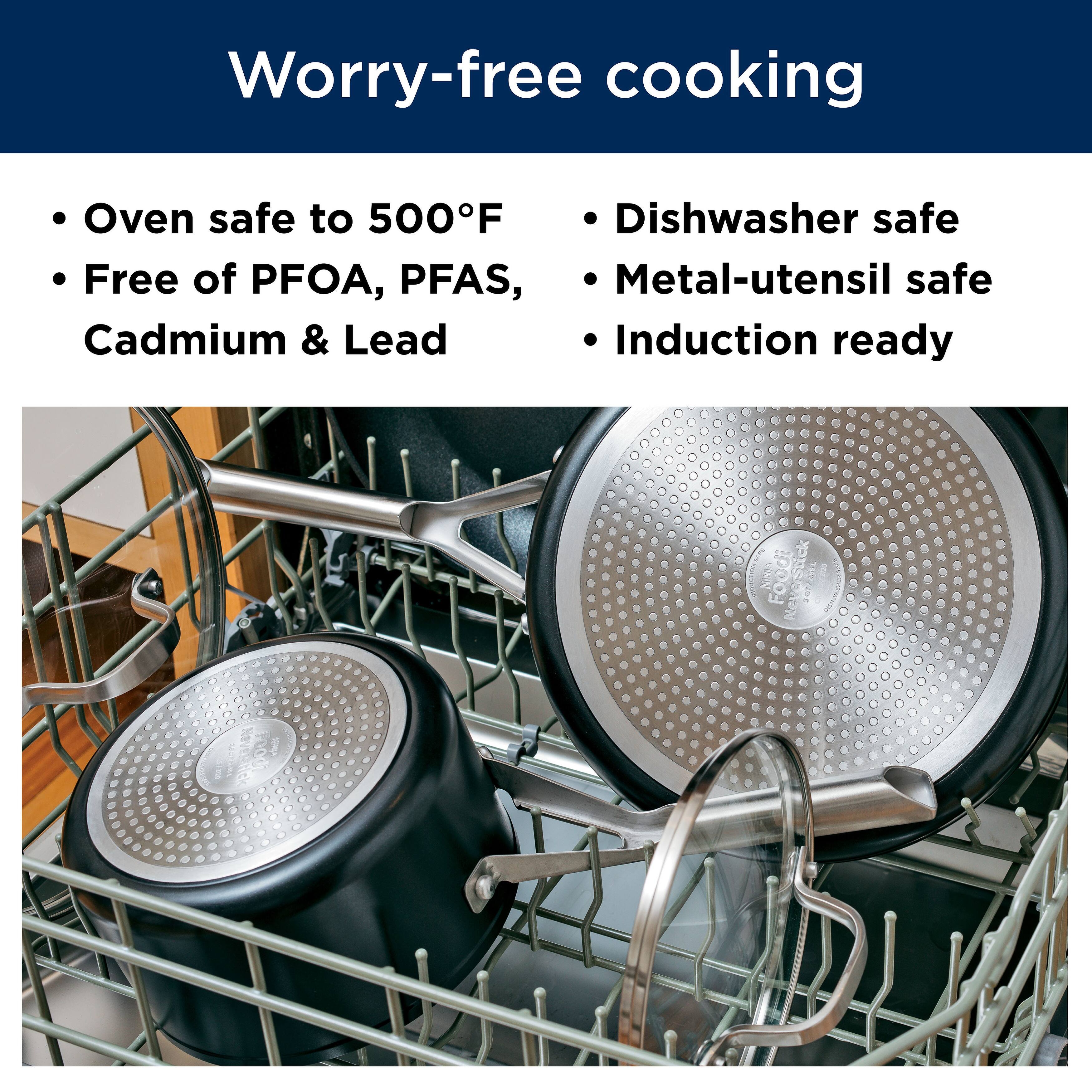 Ninja Foodi NeverStick 6 1/2Quart Stock Pot with Glass Lid Bed Bath