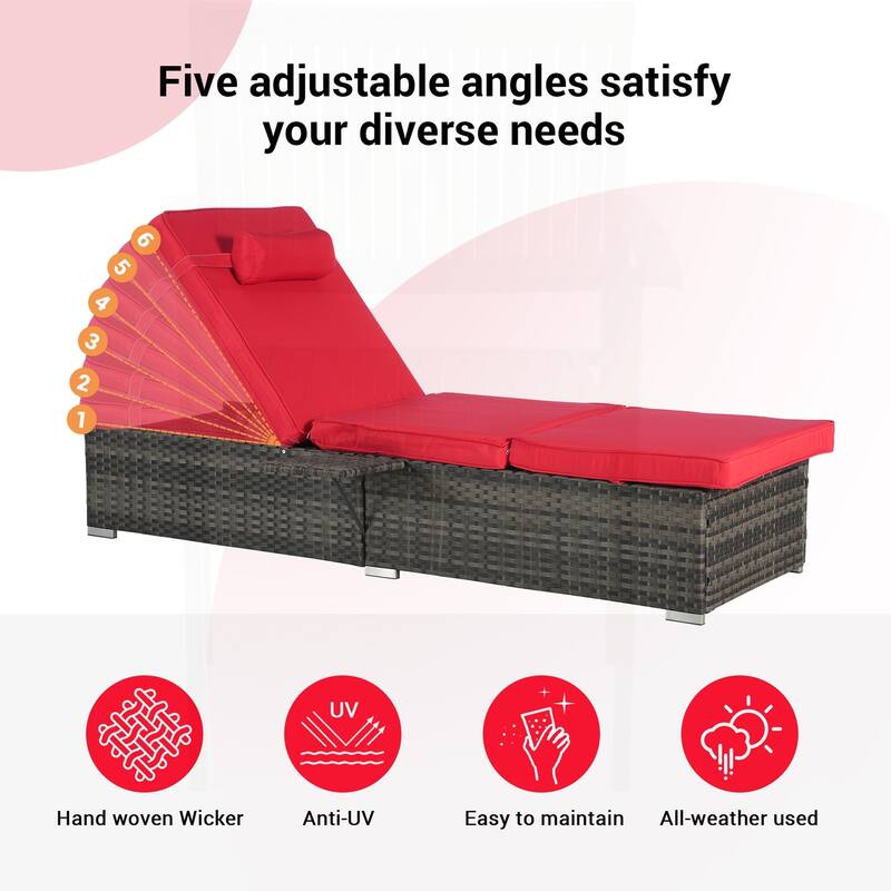 Outdoor Reclining Chair Set for Relaxation and Leisure