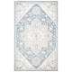 preview thumbnail 59 of 67, SAFAVIEH Handmade Micro-Loop Nuriye Medallion Wool Rug 2' x 3' - Blue/Ivory - Rectangle