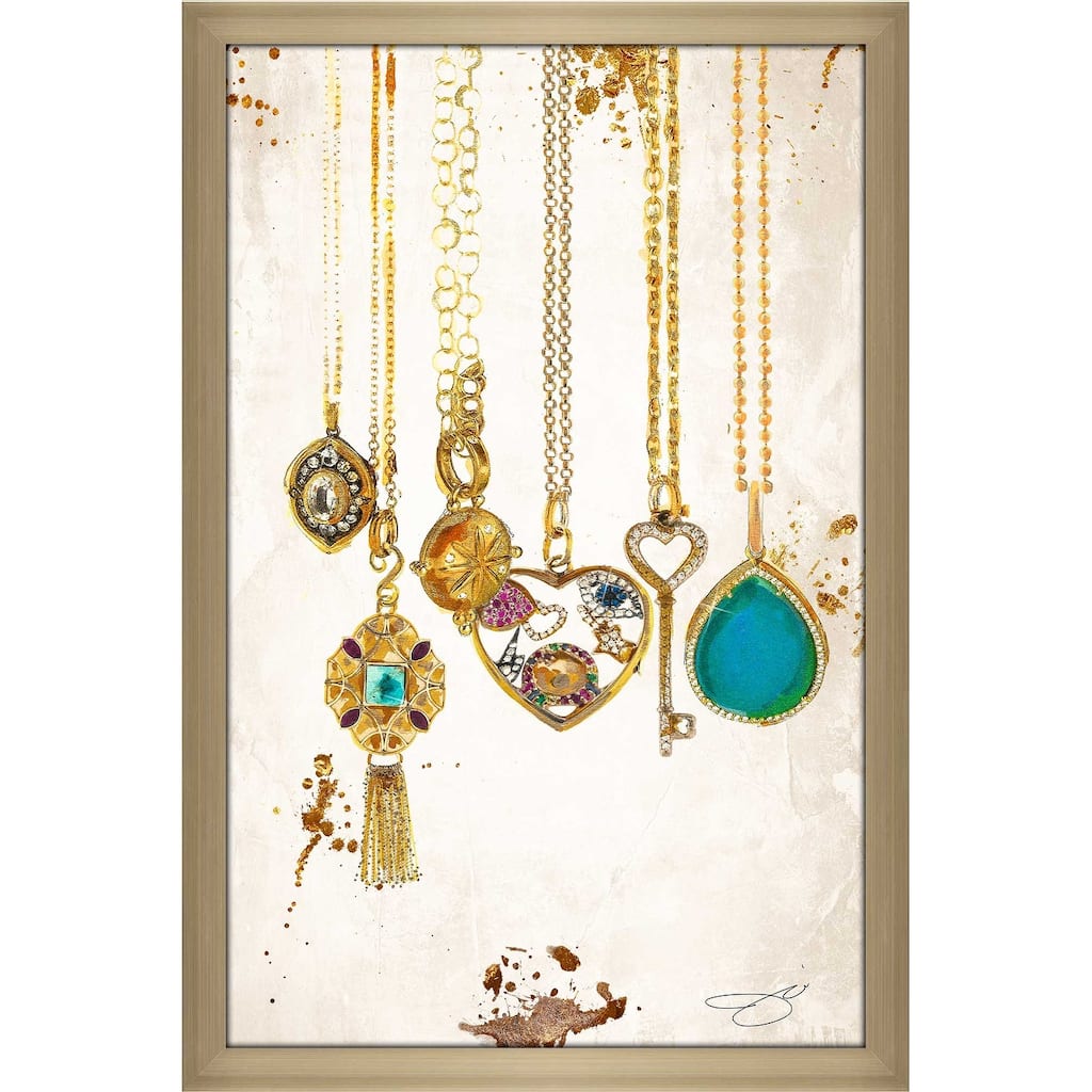 "Fashion Necklace 1" by Jodi Print on Acrylic