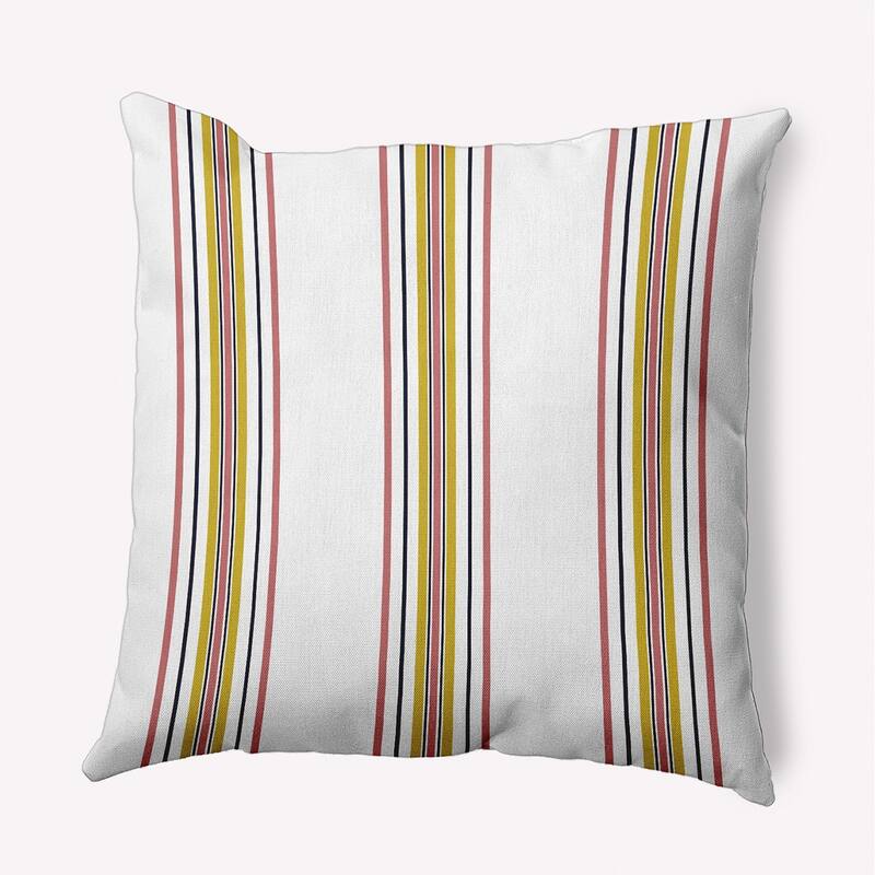 Smart Stripes Indoor/Outdoor Throw Pillow - Bright Mauve - 20" x 20"