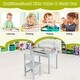 preview thumbnail 17 of 18, Costway Toddler Craft Table & Chair Set Kids Art Crafts Table - See Details