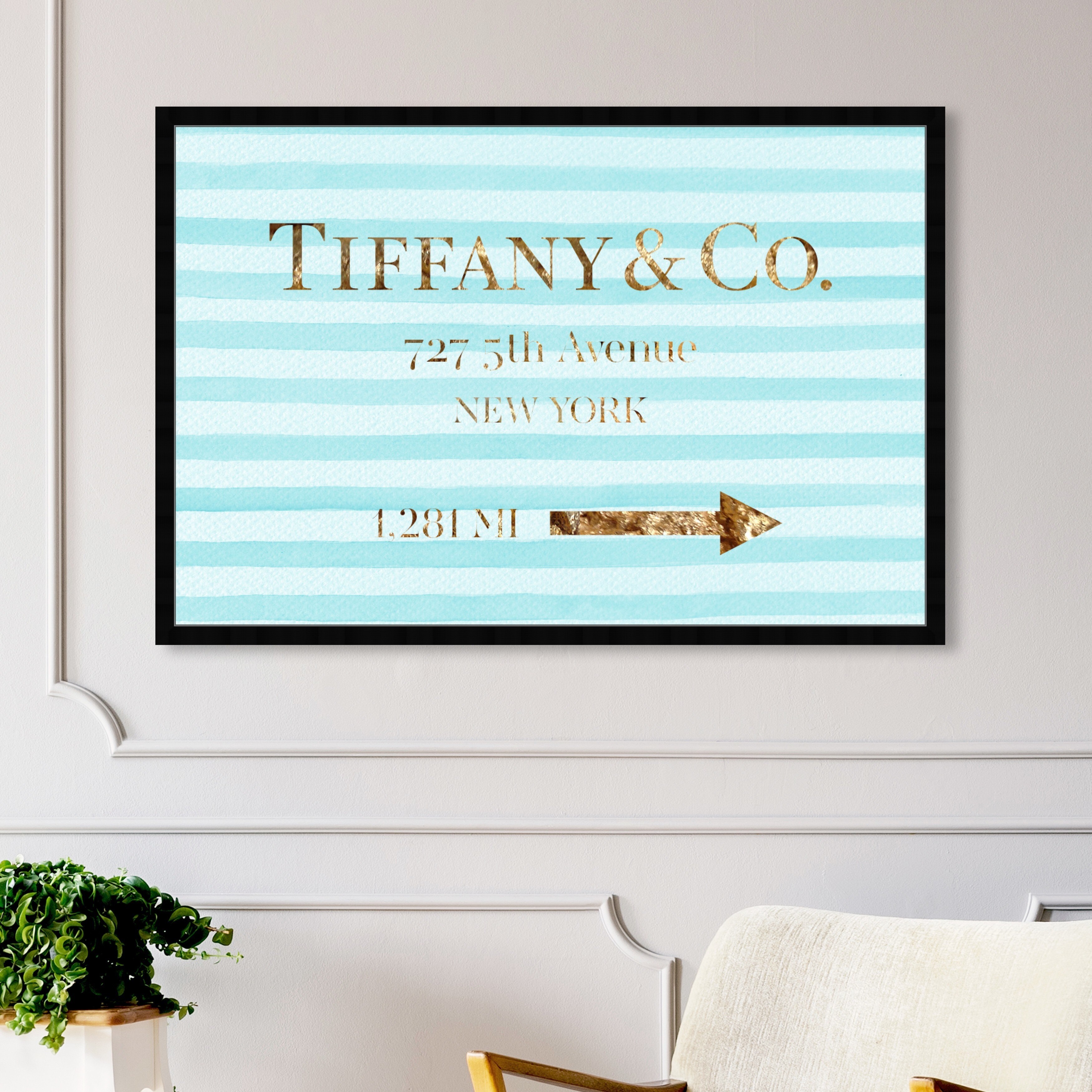 新品 オリバーガル Olivergal Jewelry Road Sign Jewelry Road Sign Glam I | Wall Art by Oliver Gal