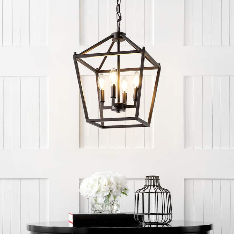 Marion Lantern Metal LED Pendant, by JONATHAN Y