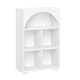 preview thumbnail 2 of 14, Kids Curve Appeal 23 in. 4 Cubby Bookcase – White with Optional Bins White/No Bins