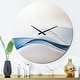 preview thumbnail 9 of 9, Designart '3D Wave of Water Splash' Oversized Modern Wall CLock 29 in. wide x 29 in. high