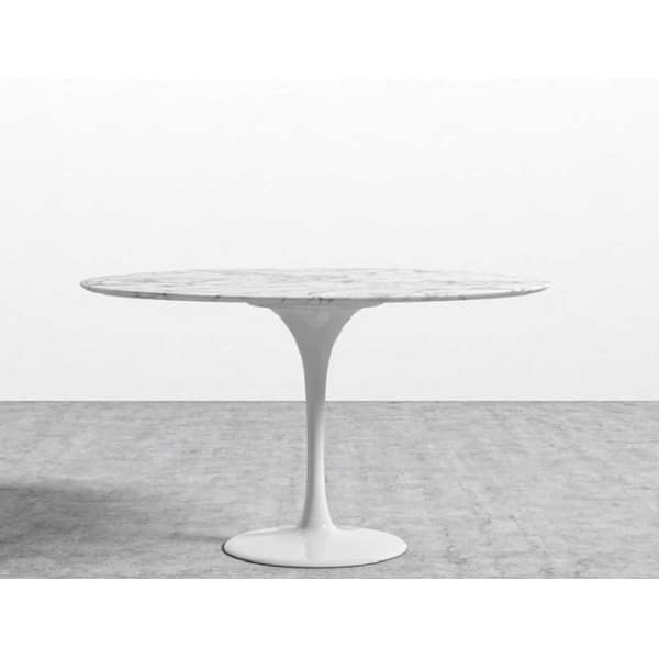 Round Tulip Marble Dining Table 32 Overstock 33630842