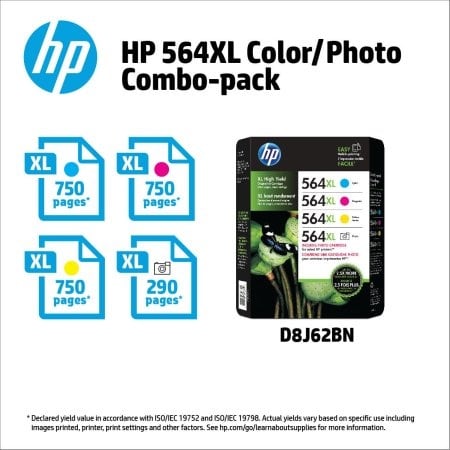 HP 564XL High Yield Ink Cyan/Magenta 