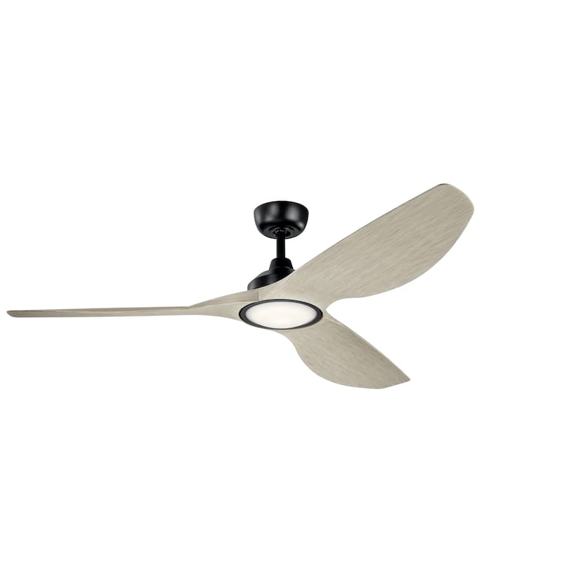 Imari 65-inch LED Ceiling Fan (3-finish options) - Satin Black
