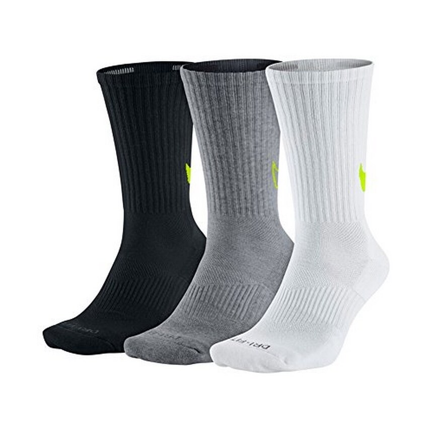 Nike Unisex Dri Fit Cotton Swoosh Hbr Crew Socks 3 Pack Nike Unisex Dri Fit Cotton Swoosh Hbr Crew Socks 3 Pack