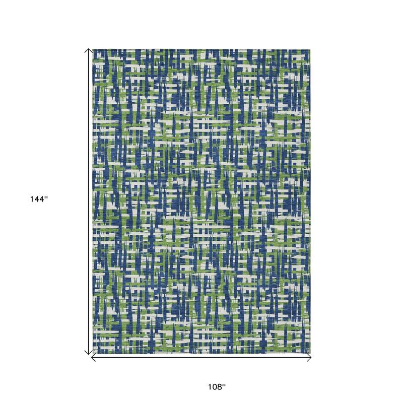 HomeRoots Abstract Transitional Rectangle Outdoor Rug