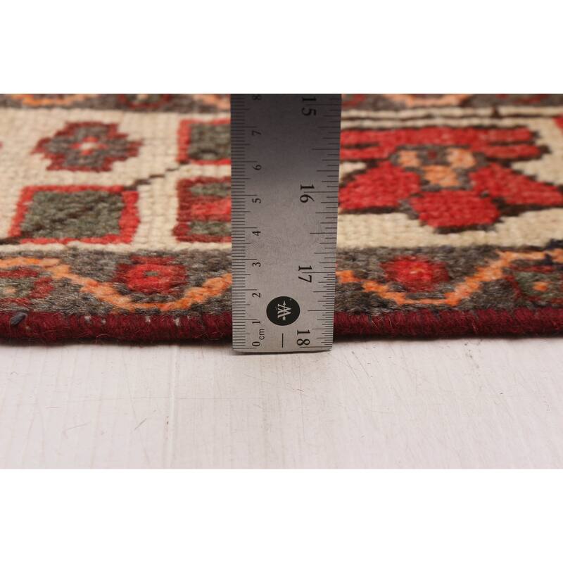 ECARPETGALLERY Hand-knotted Andelz Red Wool Rug - 4'0 x 7'9
