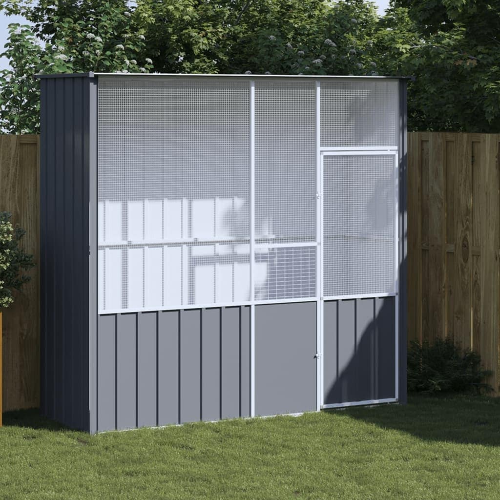 vidaXL Bird Cage Galvanized steel
