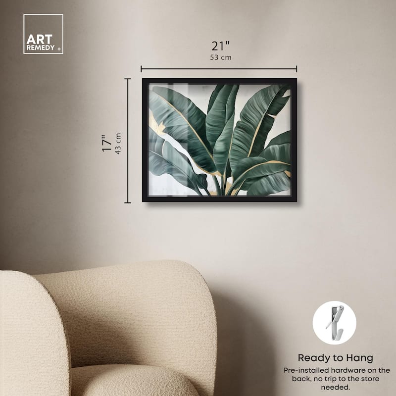 Jungle Jewel Jade II Shadowbox by Art Remedy