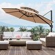 preview thumbnail 17 of 34, 11.5-foot Outdoor Round Cantilever Umbrella