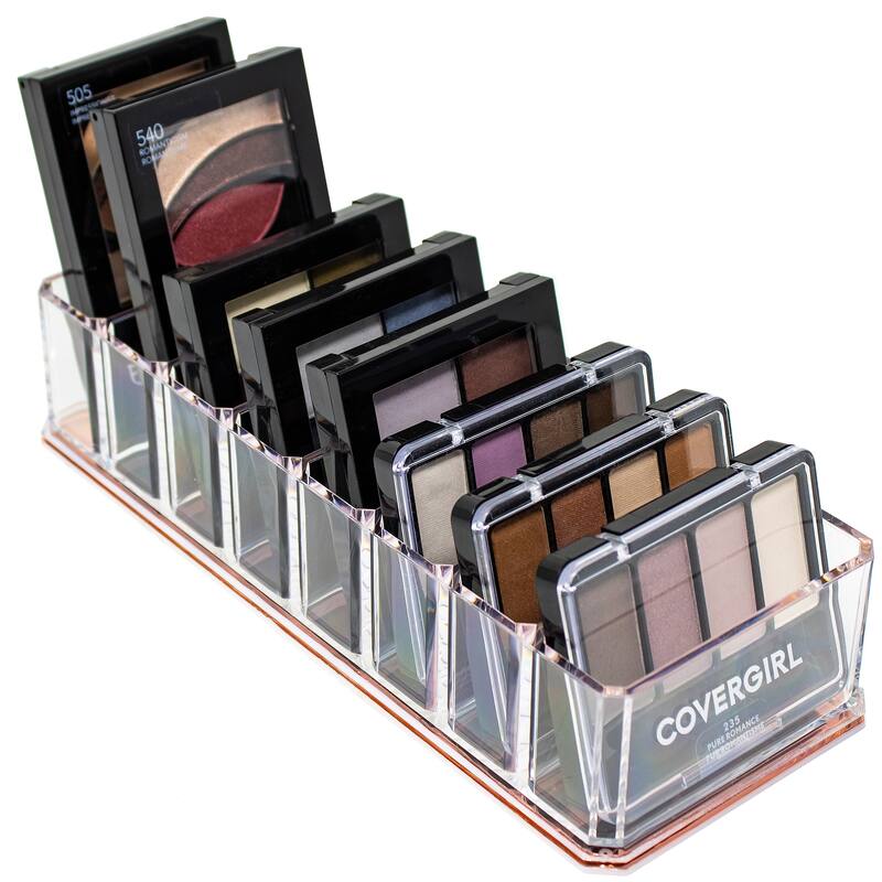 Sorbus 8 Slot Bronzer and Blush Makeup Organizer, Cosmetics Storage - Clear