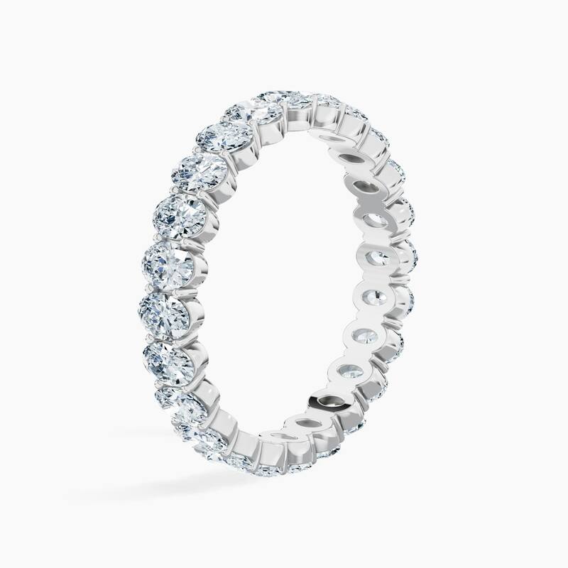Auriya 14k Gold Oval North-South Lab Grown Diamond Eternity Band 2.40 - 10.50 ct. tw. (F-G, VS)