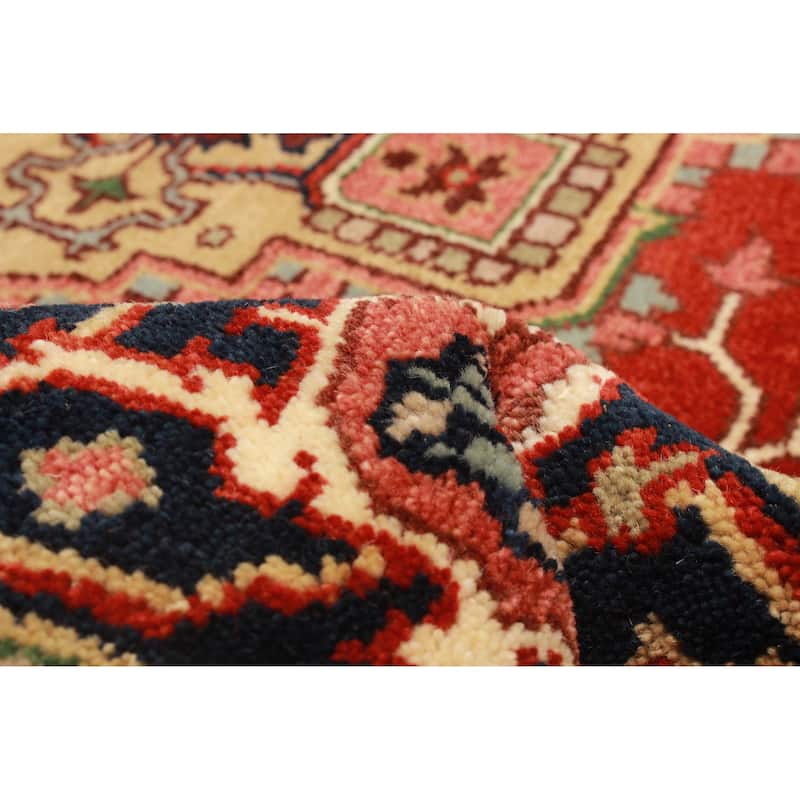 ECARPETGALLERY Hand-knotted Serapi Heritage Red Wool Rug - 6'1 x 9'0