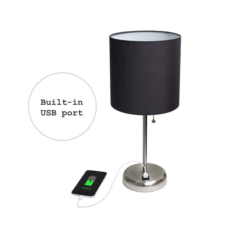 Simple Designs 19.5" Desk Lamp with Feit LED Bulb Included - 19.50
