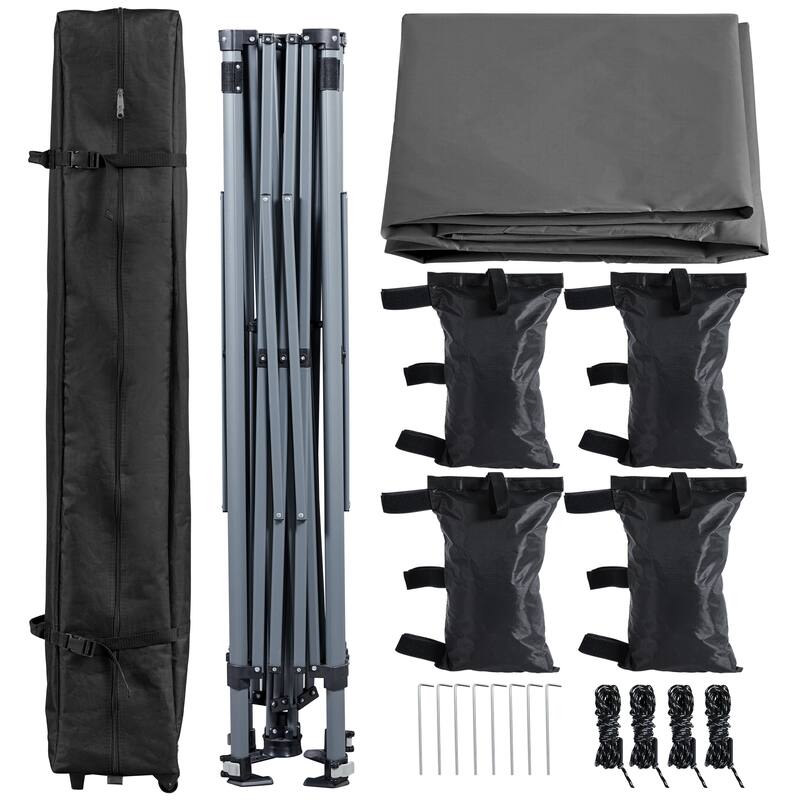 Yaheetech 12x12ft Pop-up Canopy with One-Push-To-Lock Setup Mechanism