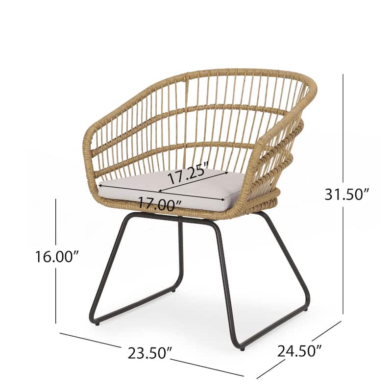 2PCS Chair with 2 Cushions