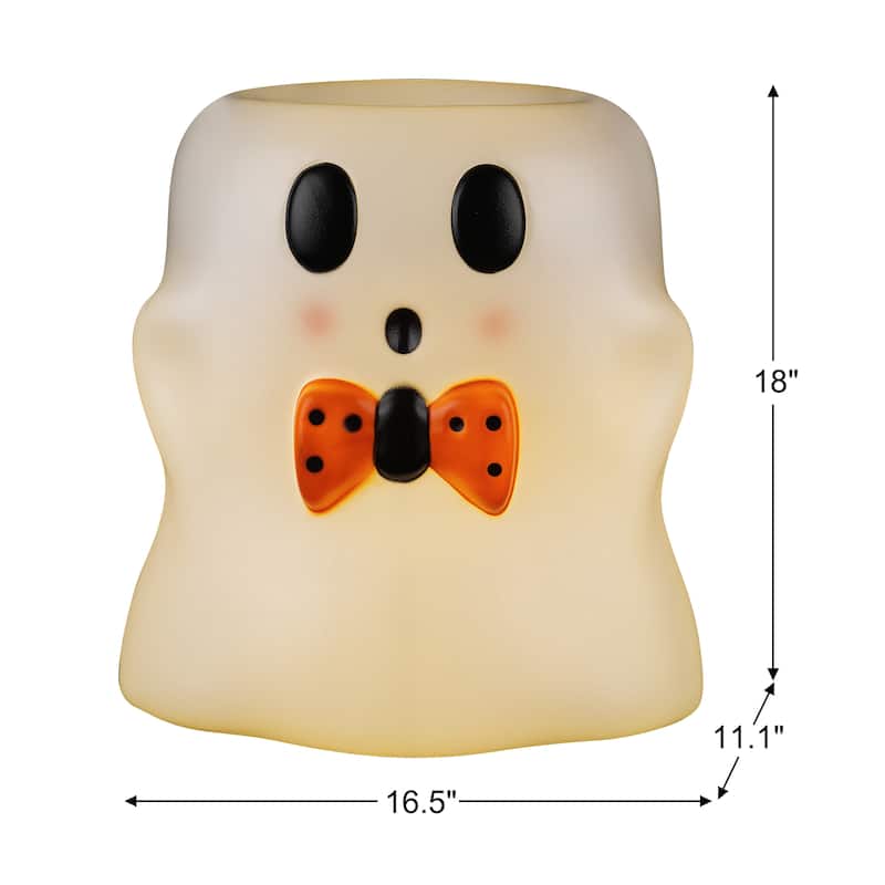 18 in. Ghost Lit Blow Mold Candy Bowl