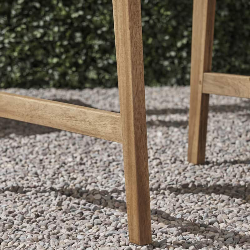 Roomfitters Outdoor Accent Wooden Dining Chairs, Set of 2, Stylish and Durable Weather-Resistant Design for Patio and Garden Use
