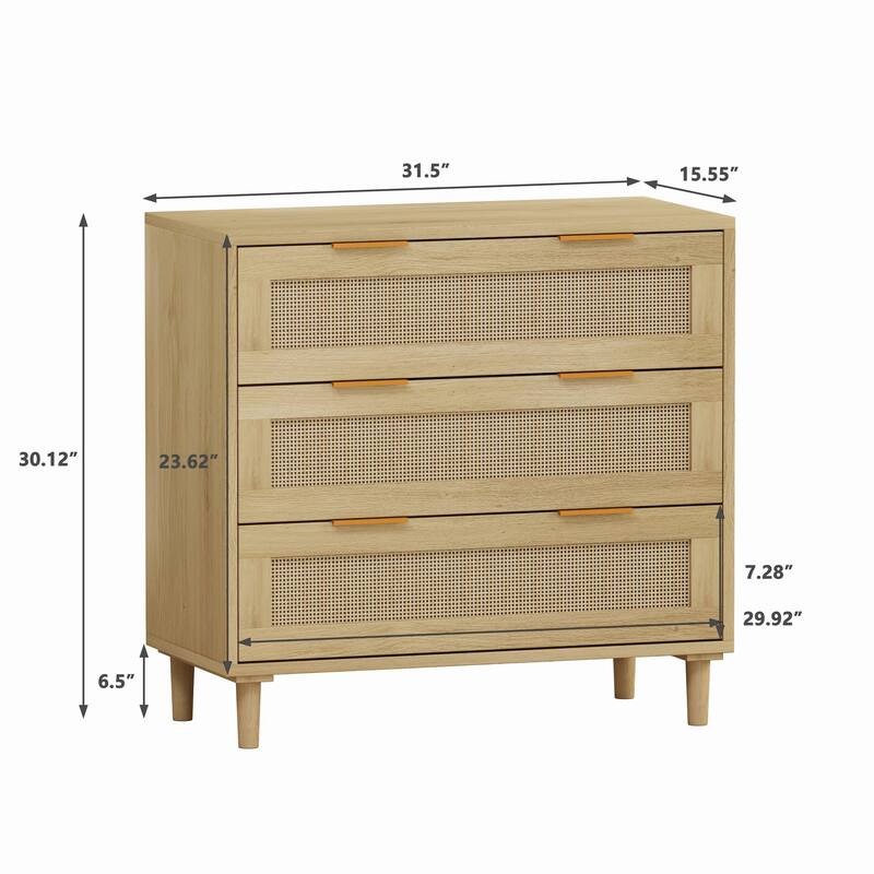 Robyn 6-drawer Dresser Oak