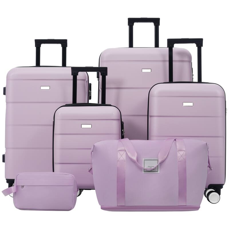 Hardshell Luggage Sets 4 pcs + Bag Spinner Suitcase with TSA Lock Lightweight-16IN 20IN 24IN 28IN Luggages