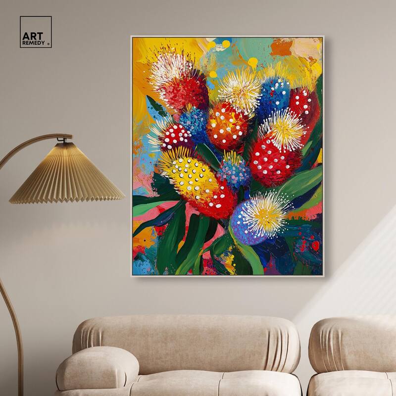 Vivid Flora II Canvas by Art Remedy