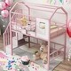 preview thumbnail 2 of 27, Twin Size Loft Bed with Roof and Storage Box,Metal Sturdy Structure
