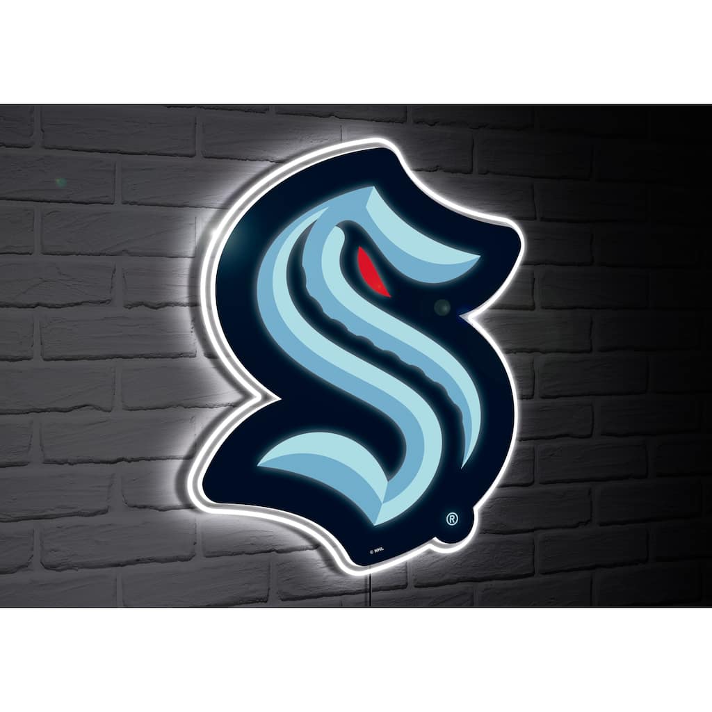 Seattle Kraken Team Logo LED Wall Decor Lighted Sign