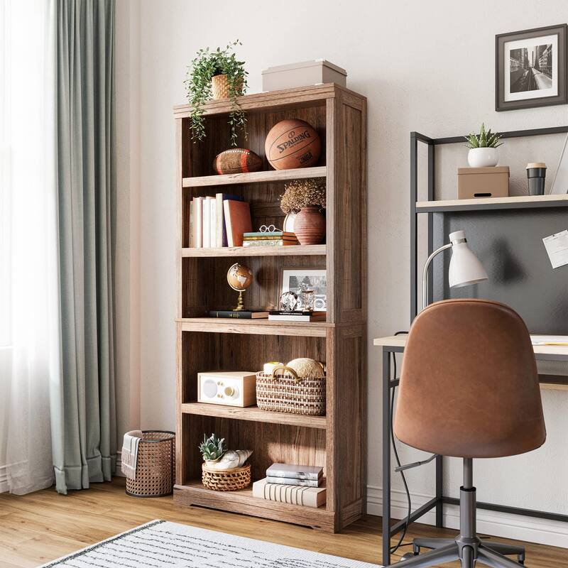 HOME 5Shelf Bookcase, Bookshelves Floor Standing Display Storage