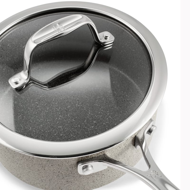 Henckels Capri Series 10 Piece Non-Stick Cookware Set Made with Granitium Non-Stick Coating - Grey - 10-pc