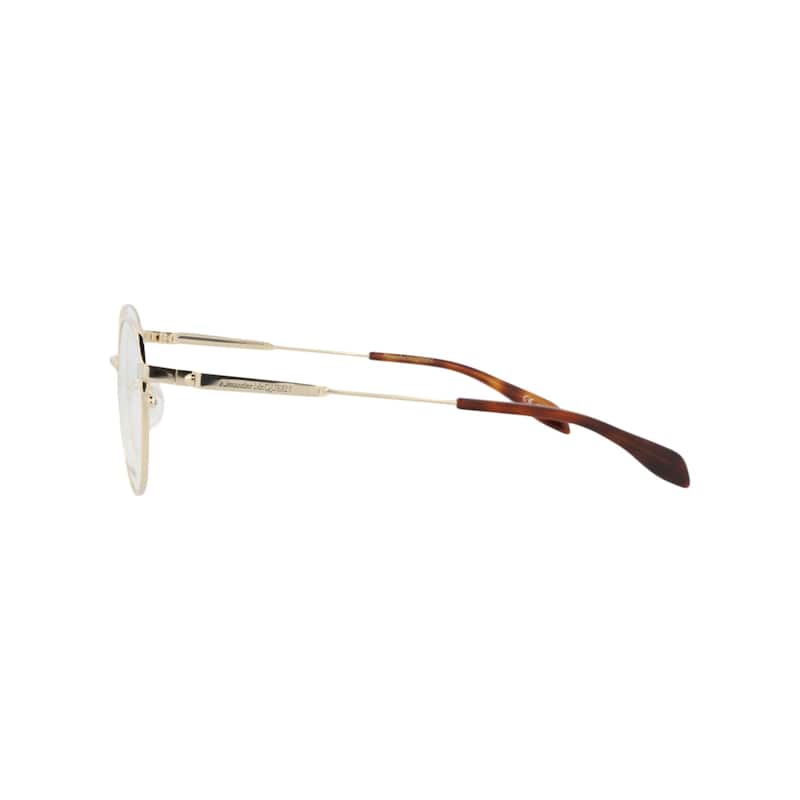 Alexander McQueen Round-Frame Metal Optical Frames